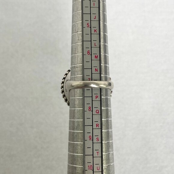 Sterling Silver 925 FD Felecia Designs Round Titanium Aura Druzy Ring Size 7 - Picture 9 of 16